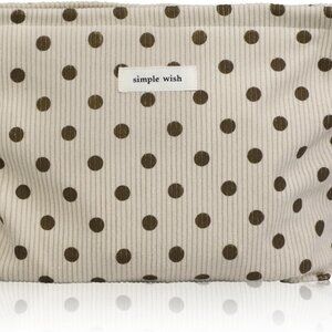 Makeup Bag Makeup Pouch for Women Corduroy Cosmetic Bag Portable Travel Toiletry